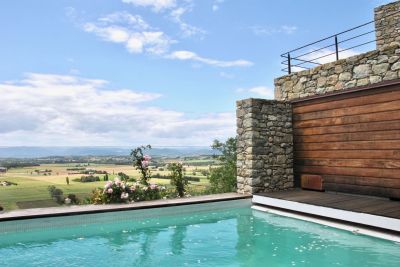 Piscine avec vue panoramique Gordes en Luberon